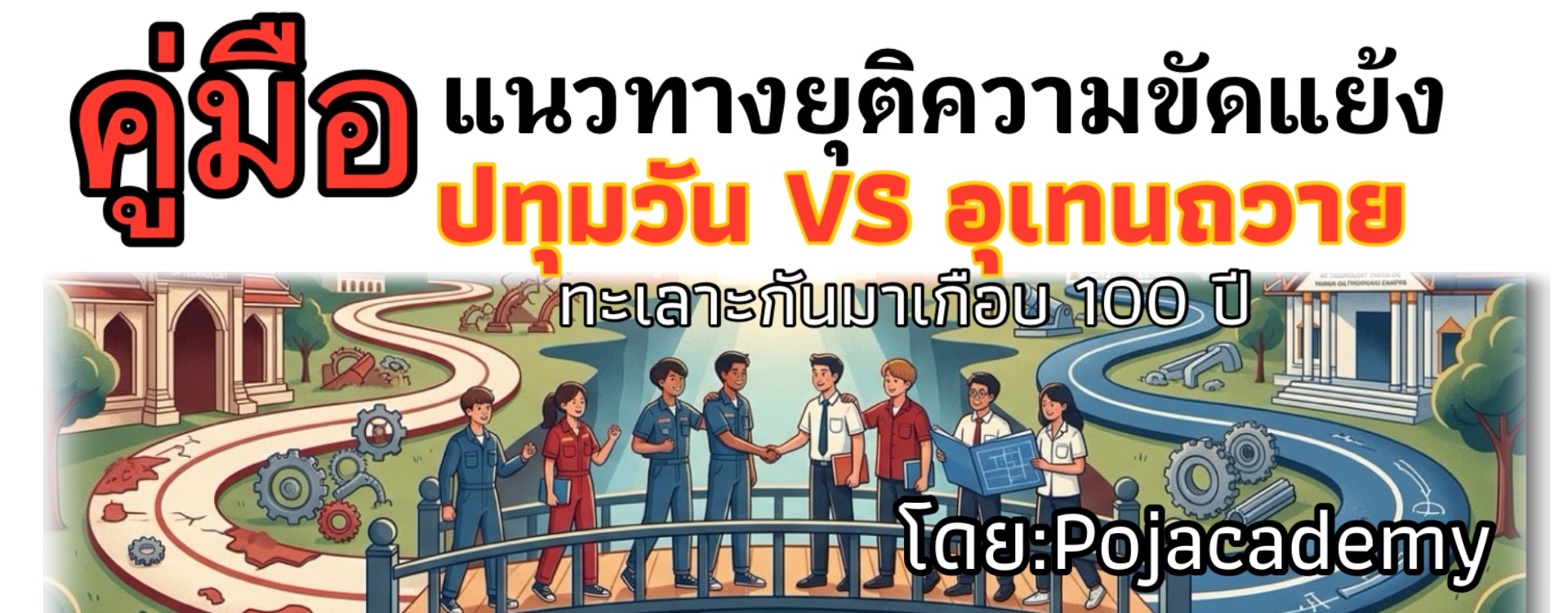 คู่มือแนวทางยุติความขัดแย้งระหว่างอุเทนถวายกับเทคนิคปทุมวัน